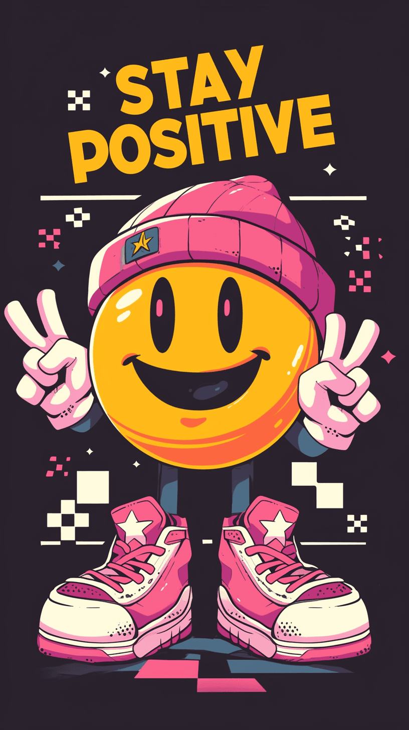 Sweet Cool Smiley Collective original repeating artwork