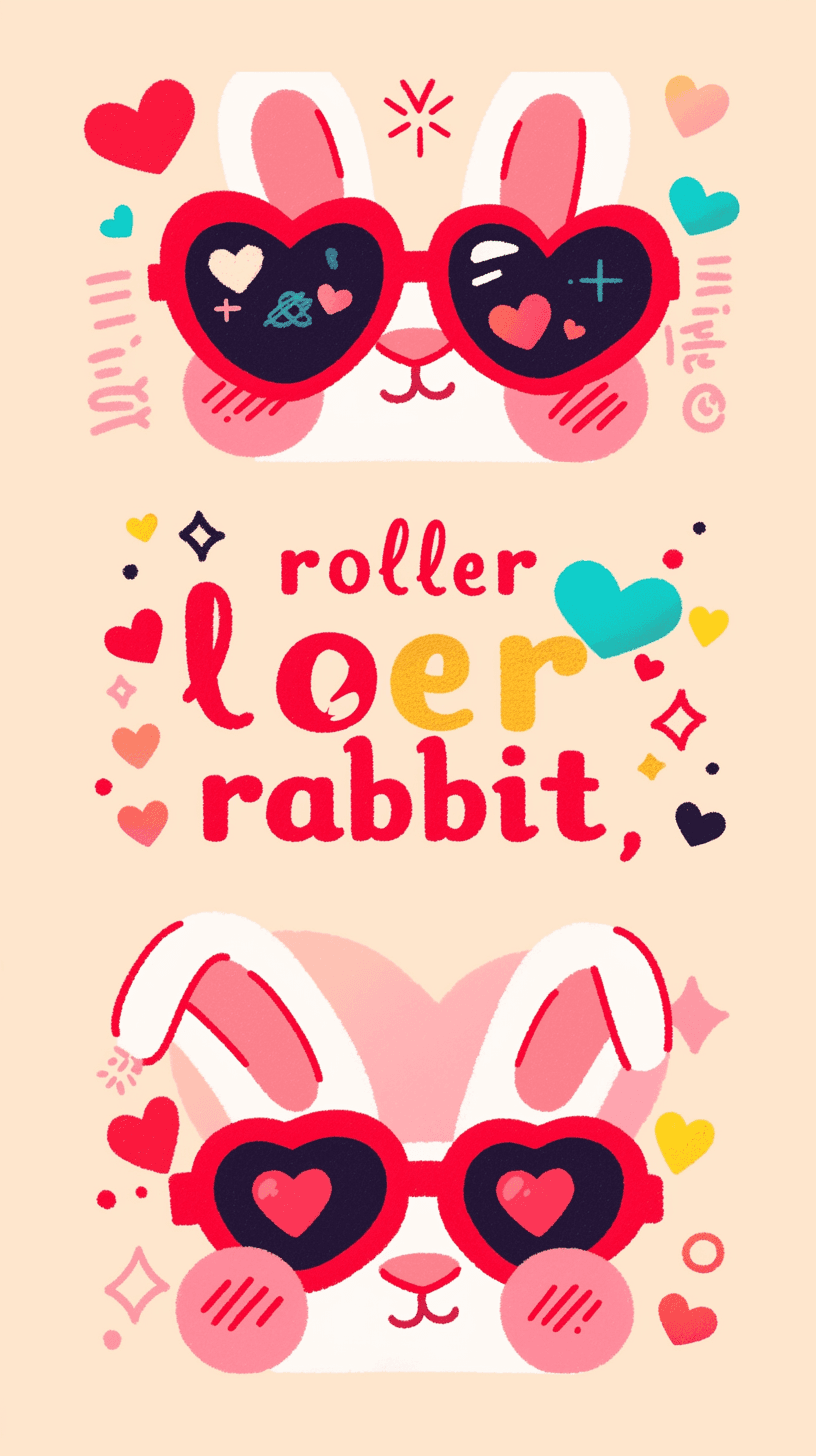 Sweet Cool Glasses Squad original repeating artwork