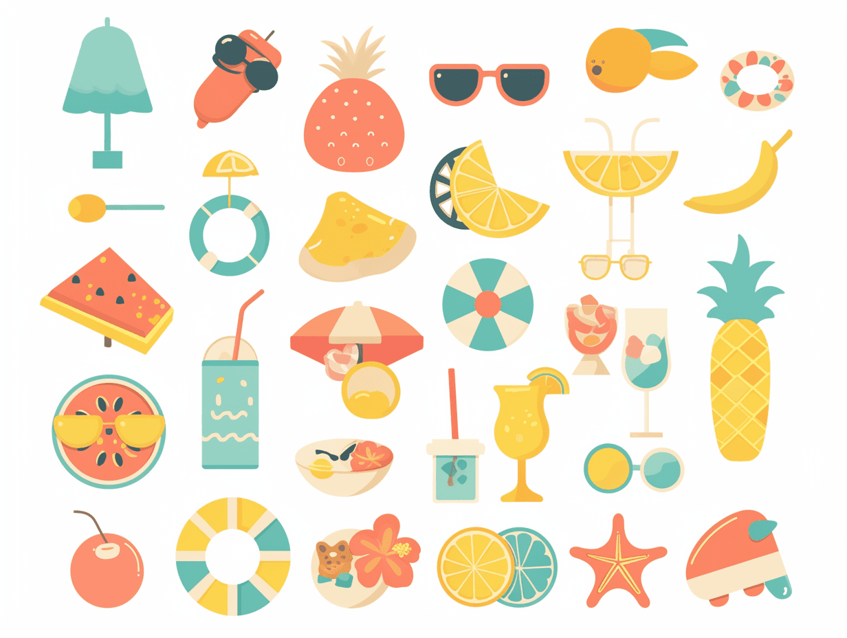 Seaside Wander original repeating artwork