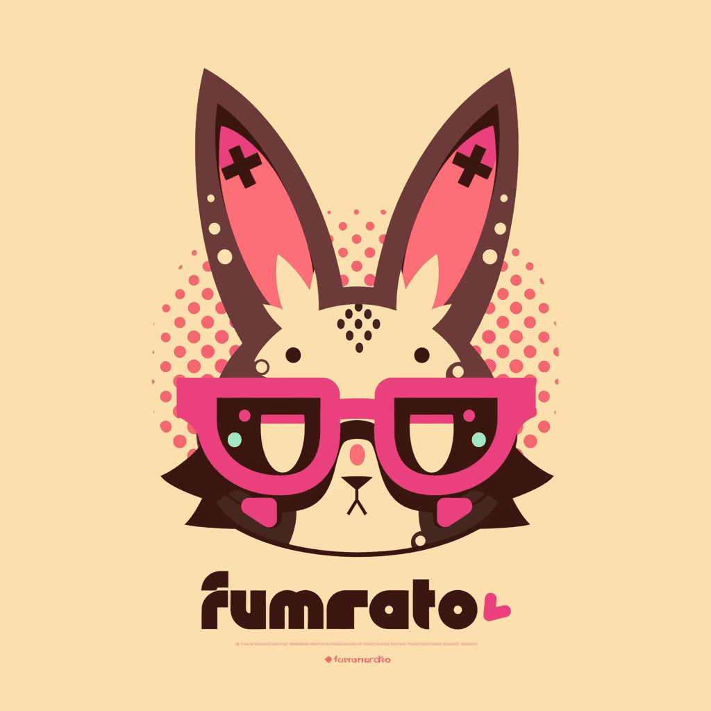 Sweet Cool Bunny Echo original repeating artwork
