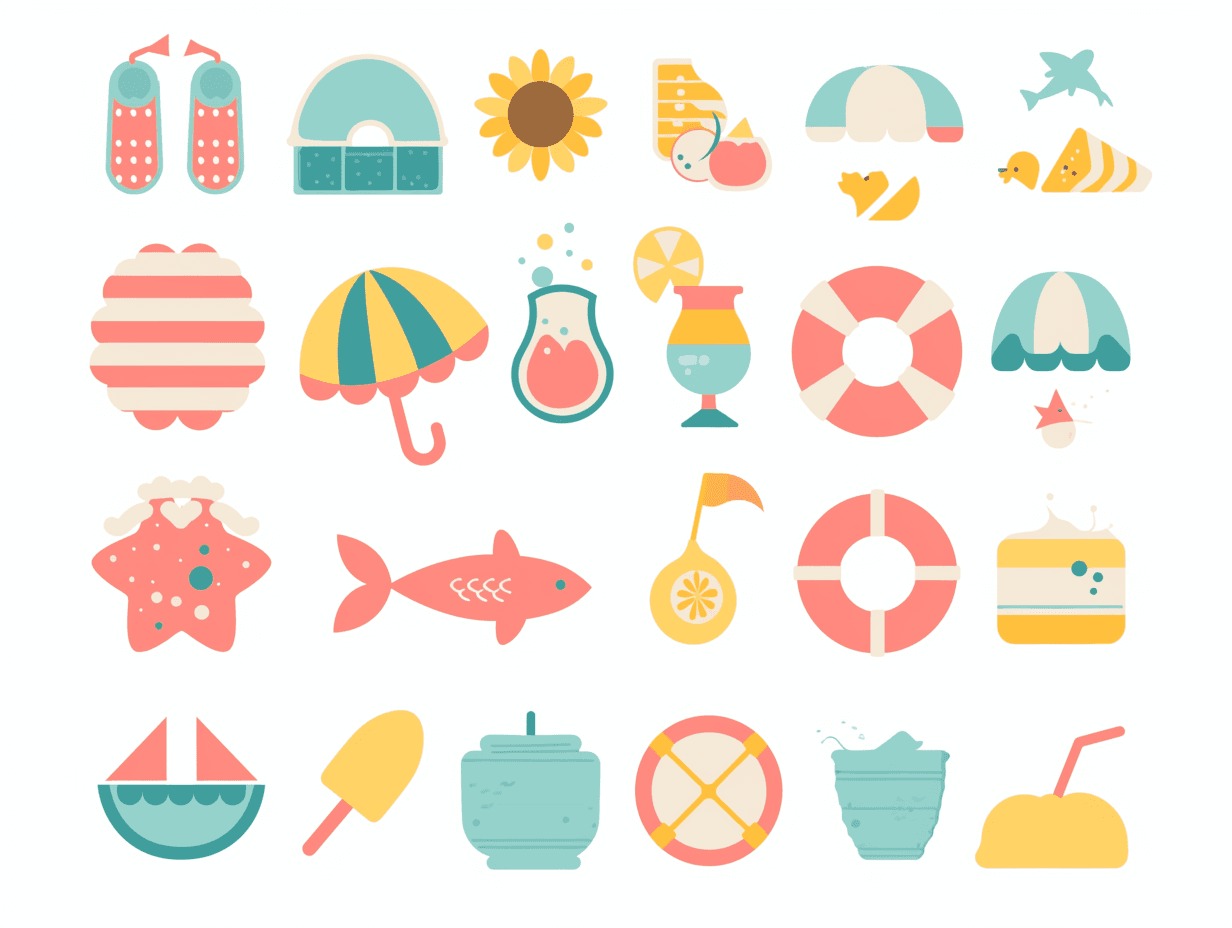 Seaside Roam original repeating artwork