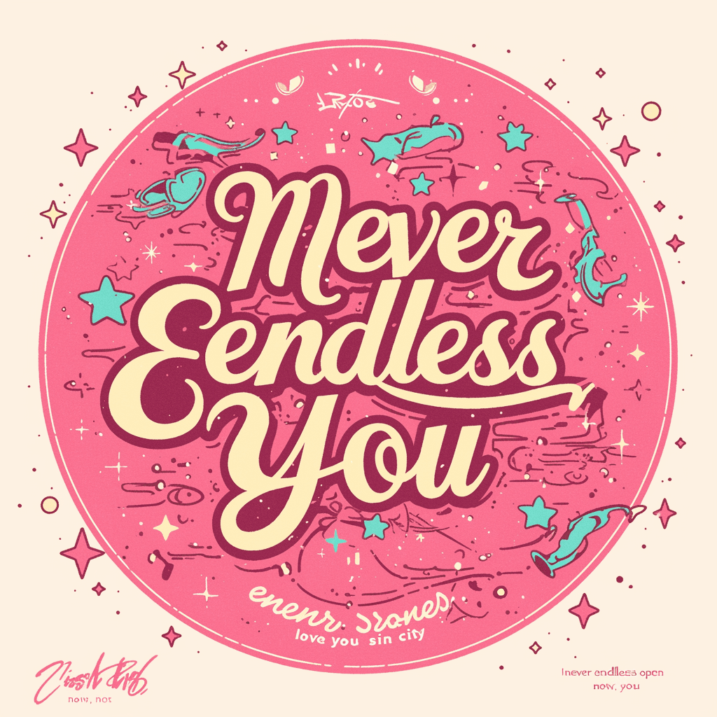 Sweet Cool Letter 059 original repeating artwork