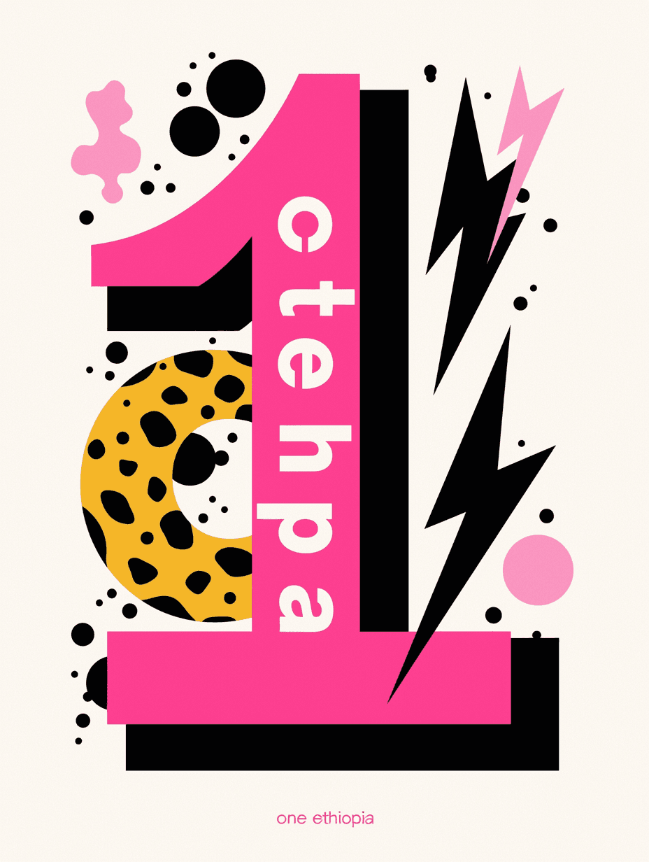 Sweet Cool Letter 037 original repeating artwork