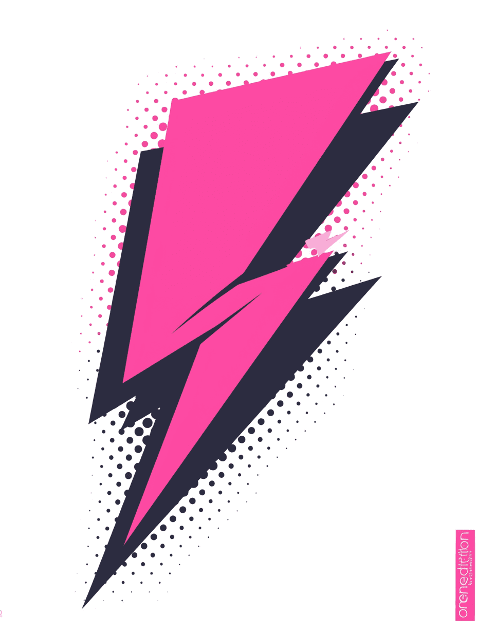 Sweet Cool Lightning Party original repeating artwork