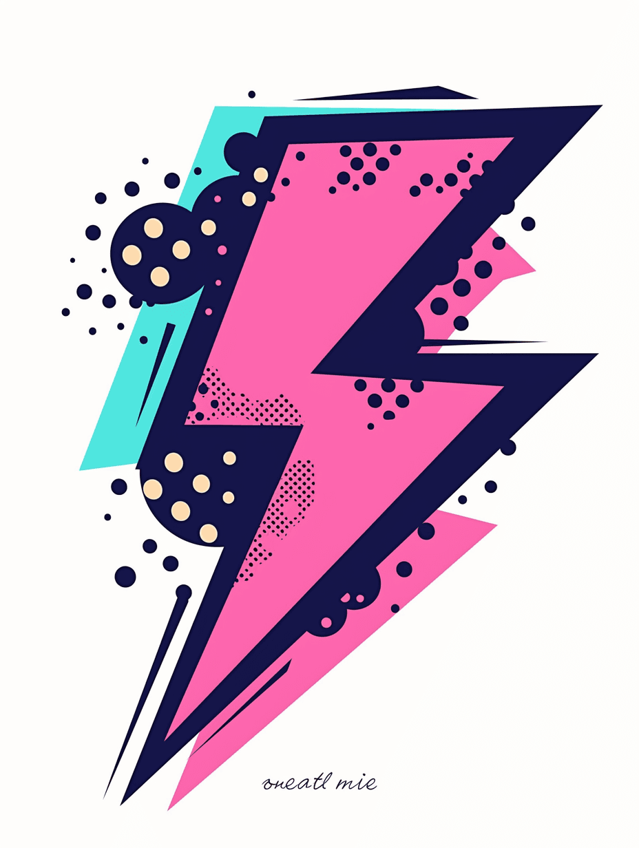 Sweet Cool Lightning Crew original repeating artwork