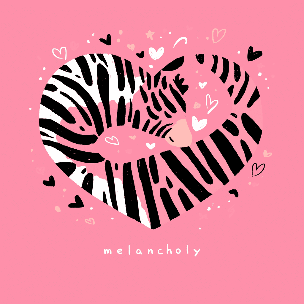 Sweet Cool Zebra Gang original repeating artwork