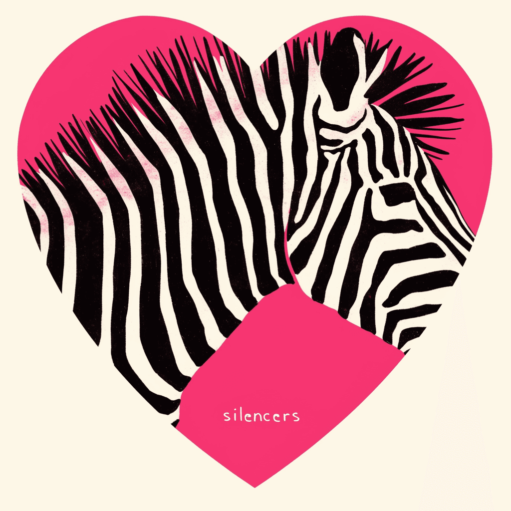 Sweet Cool Zebra Parade original repeating artwork