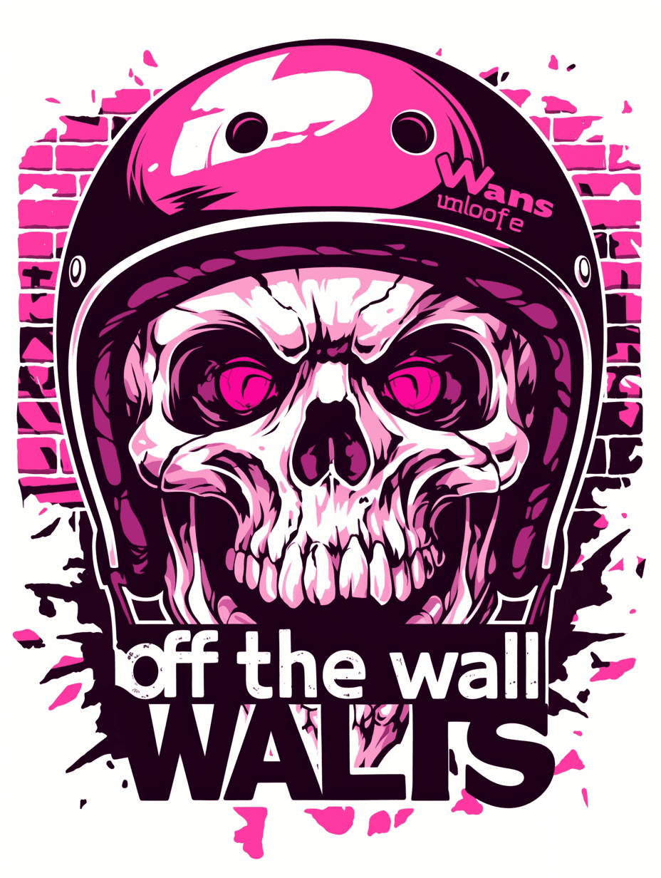 Sweet Cool Skull Jam original repeating artwork