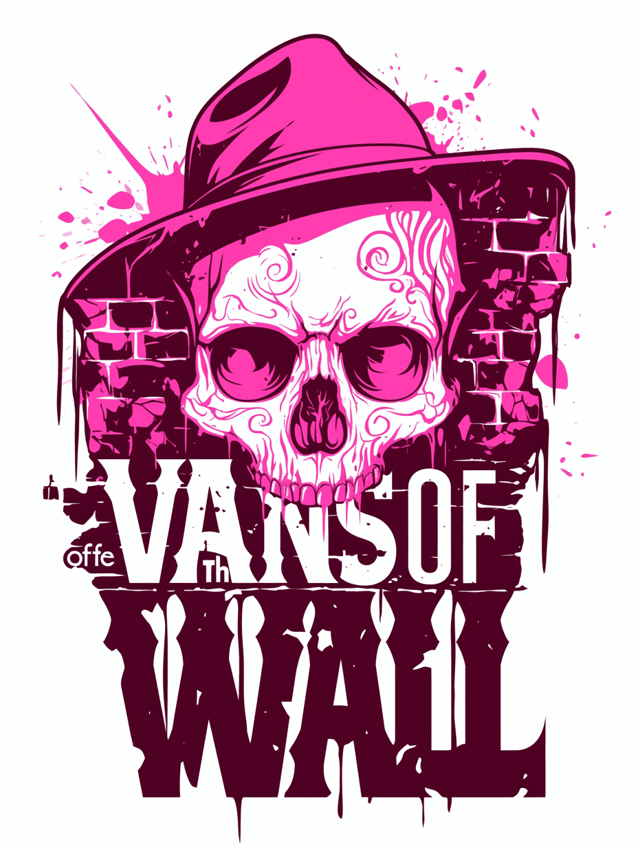 Sweet Cool Skull Squad original repeating artwork