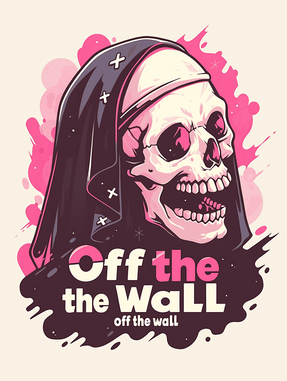 Sweet Cool Skull Tune original repeating artwork