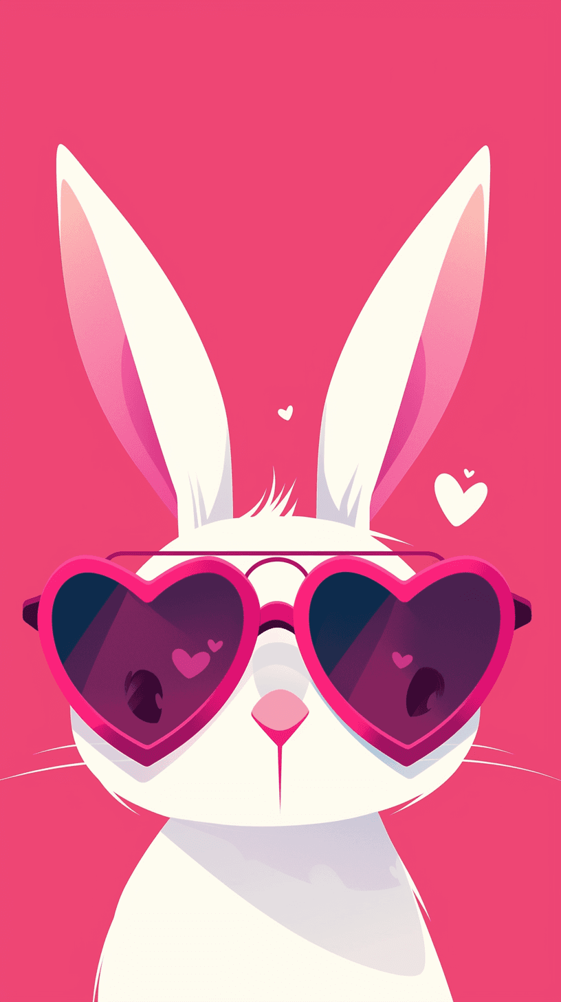 Sweet Cool Bunny Gang original repeating artwork