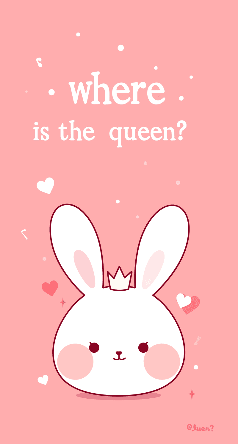 Sweet Cool Bunny Bop original repeating artwork