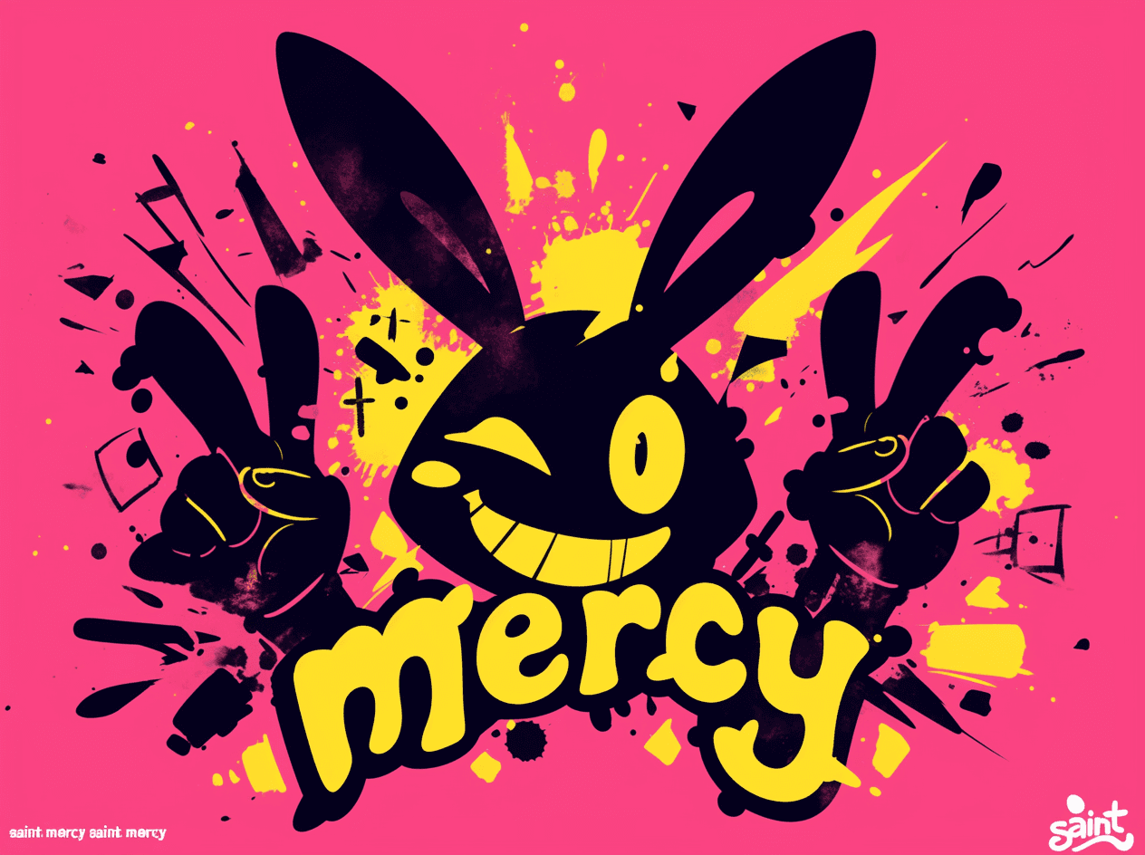 Sweet Cool Bunny original repeating artwork
