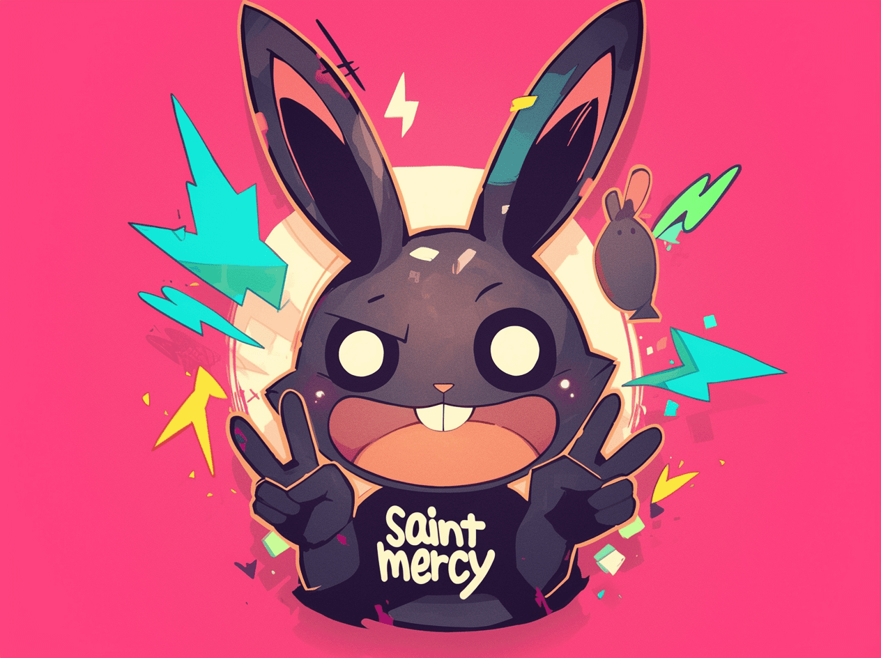 Sweet Cool Bunny Team original repeating artwork