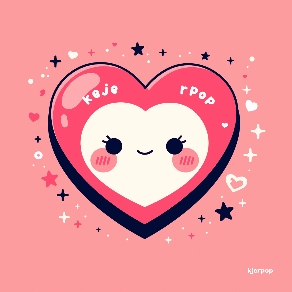 Sweet Cool Heart Squad original repeating artwork
