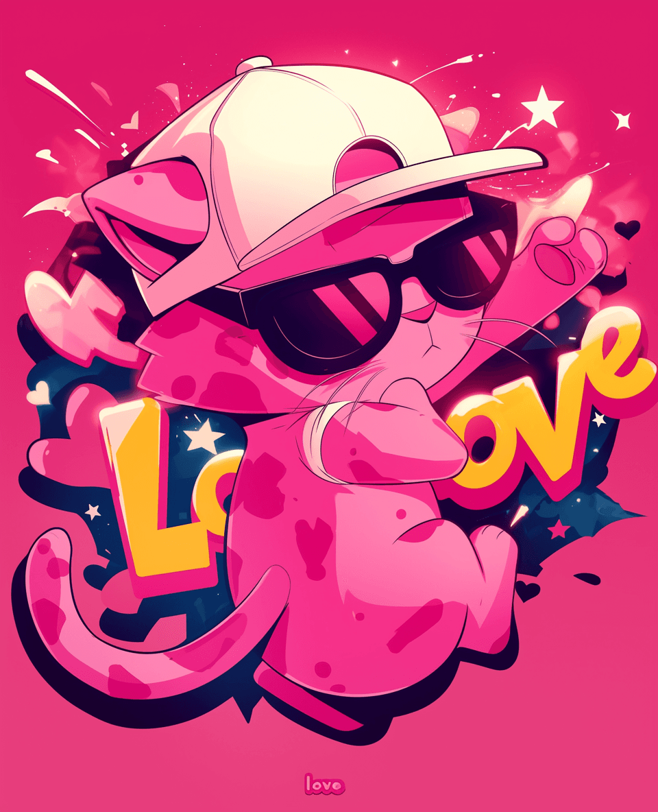 Sweet Cool Design Bop original repeating artwork
