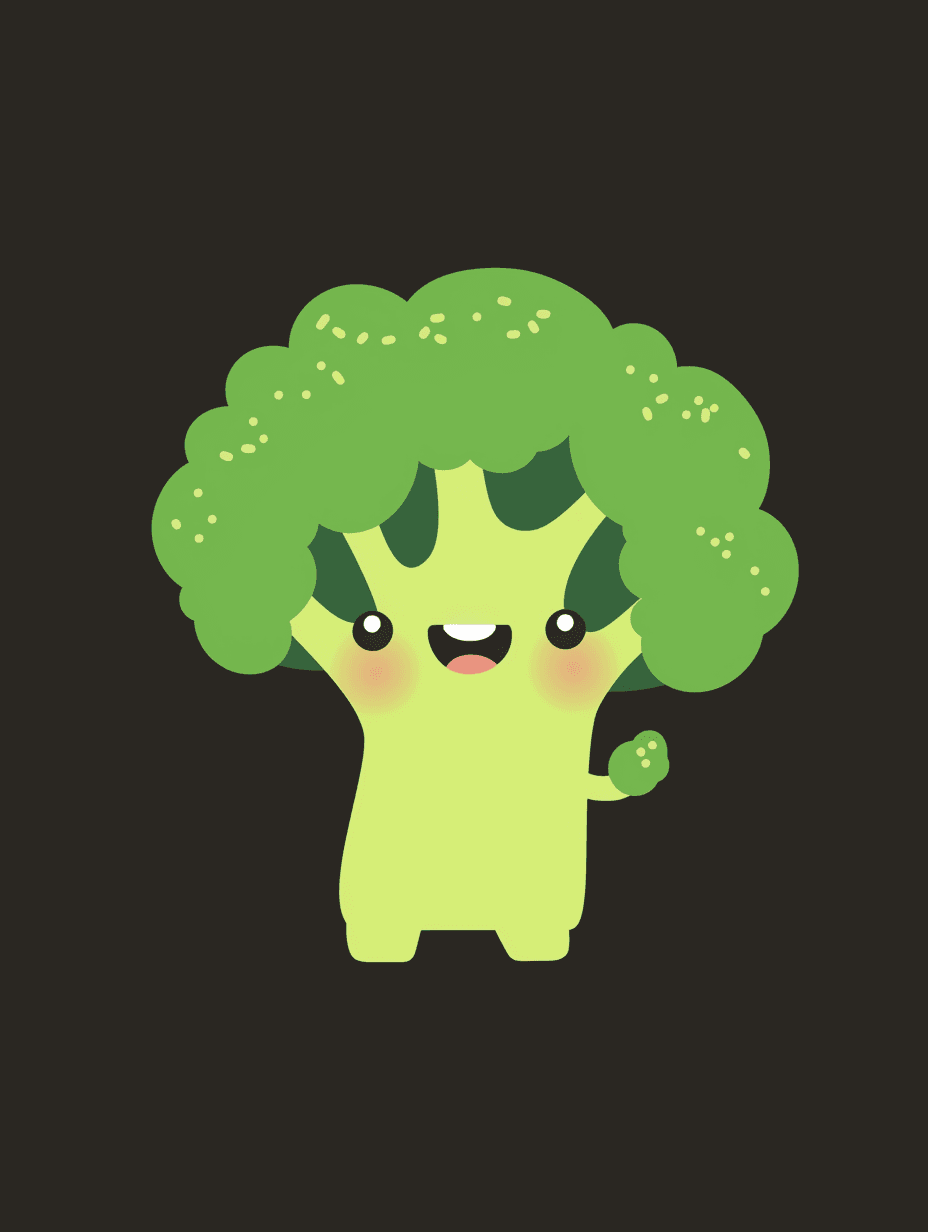 Broccoli Squad original repeating artwork