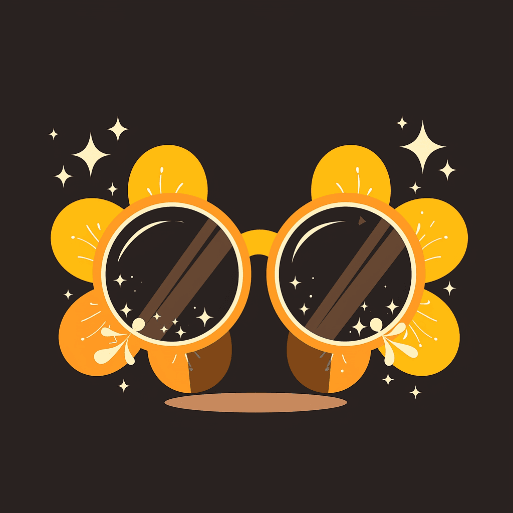 Glasses Fizz original repeating artwork