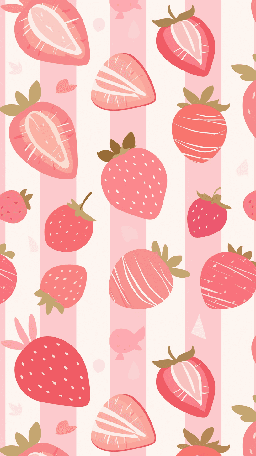 Fresh Strawberry Crew original repeating artwork