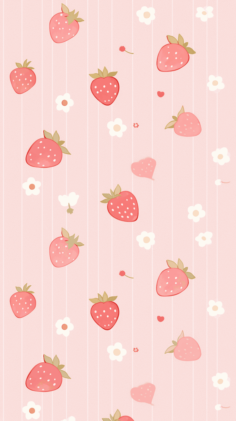 Fresh Strawberry Club original repeating artwork