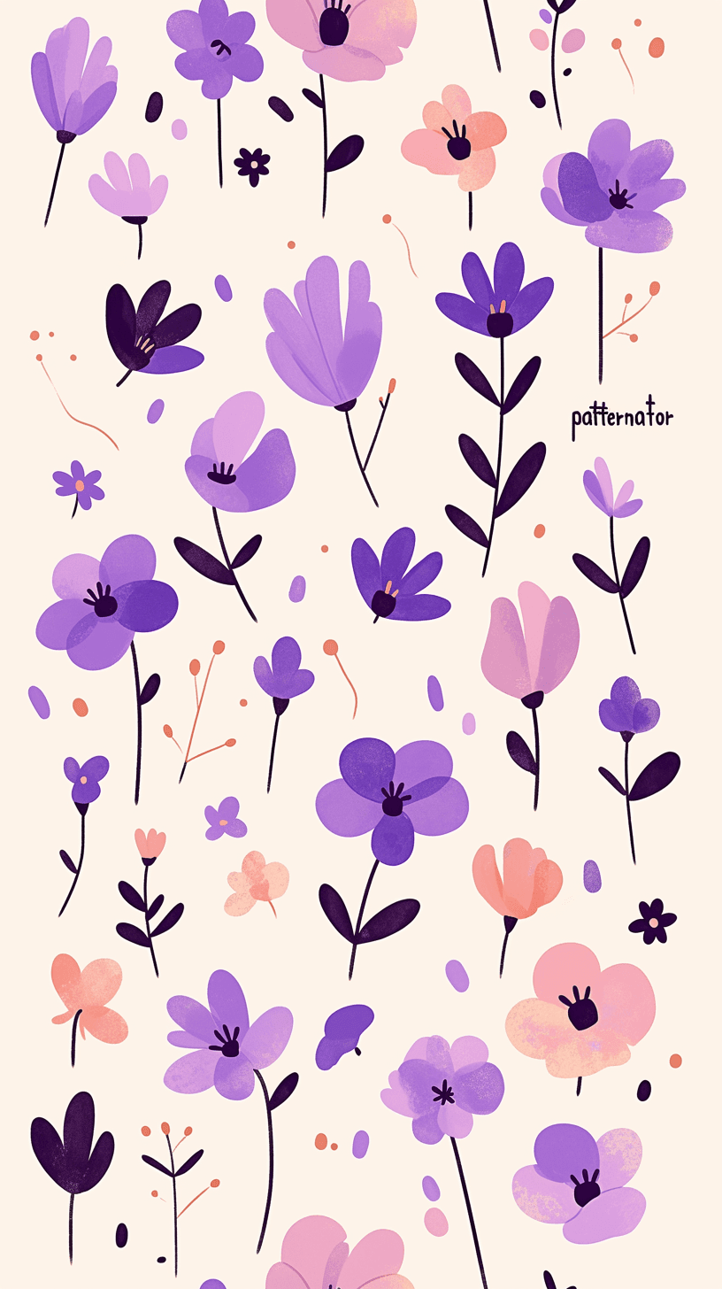 Fresh Bloom Bounce original repeating artwork