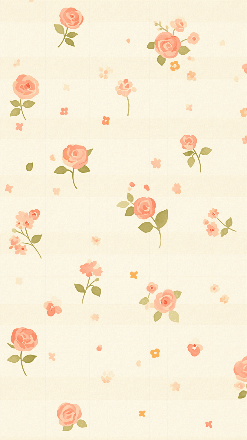 Fresh Bloom Winter original repeating artwork
