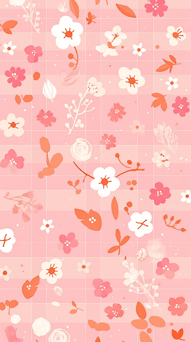 Fresh Bloom Glow original repeating artwork