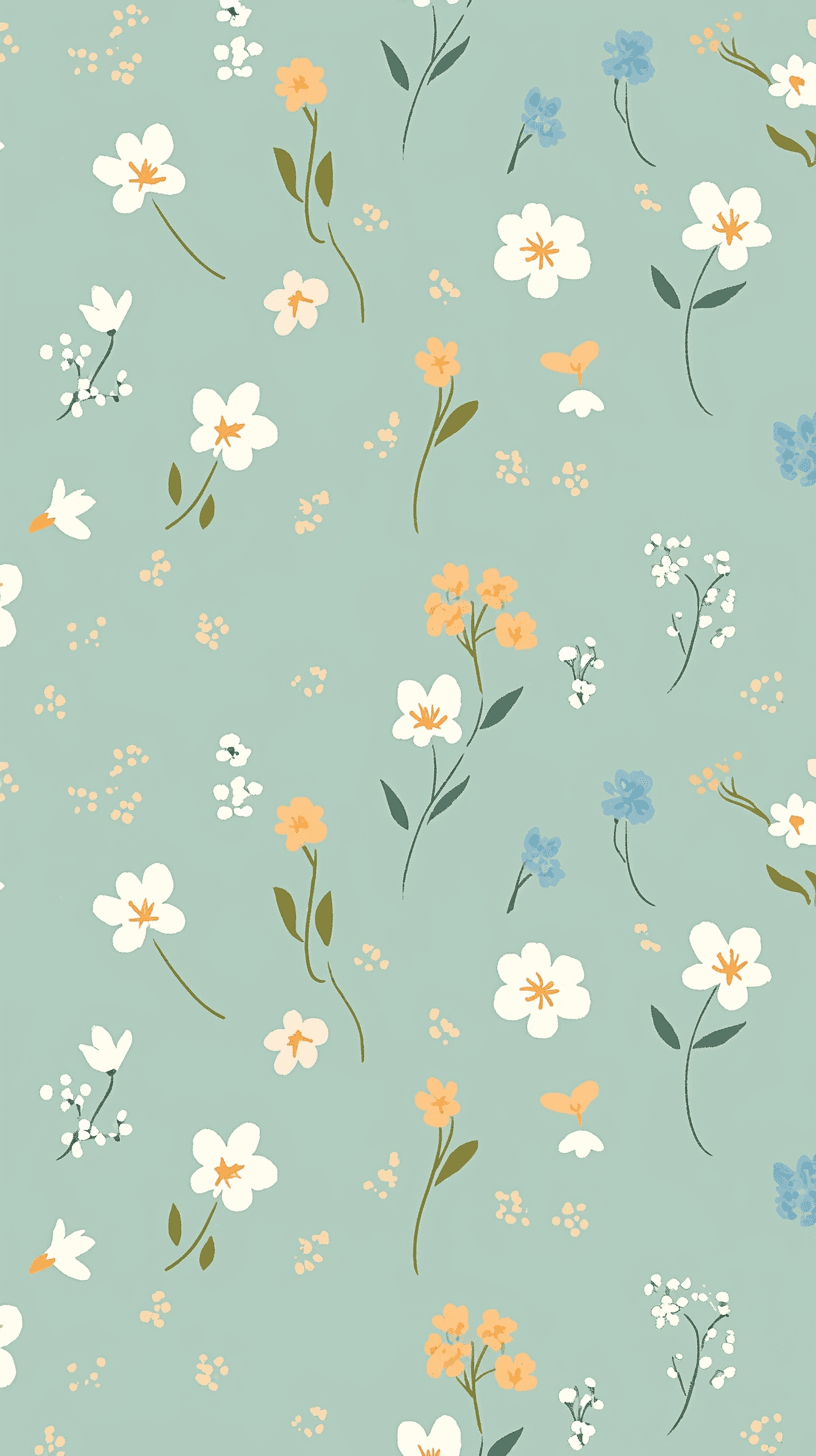 Fresh Bloom Dusk original repeating artwork