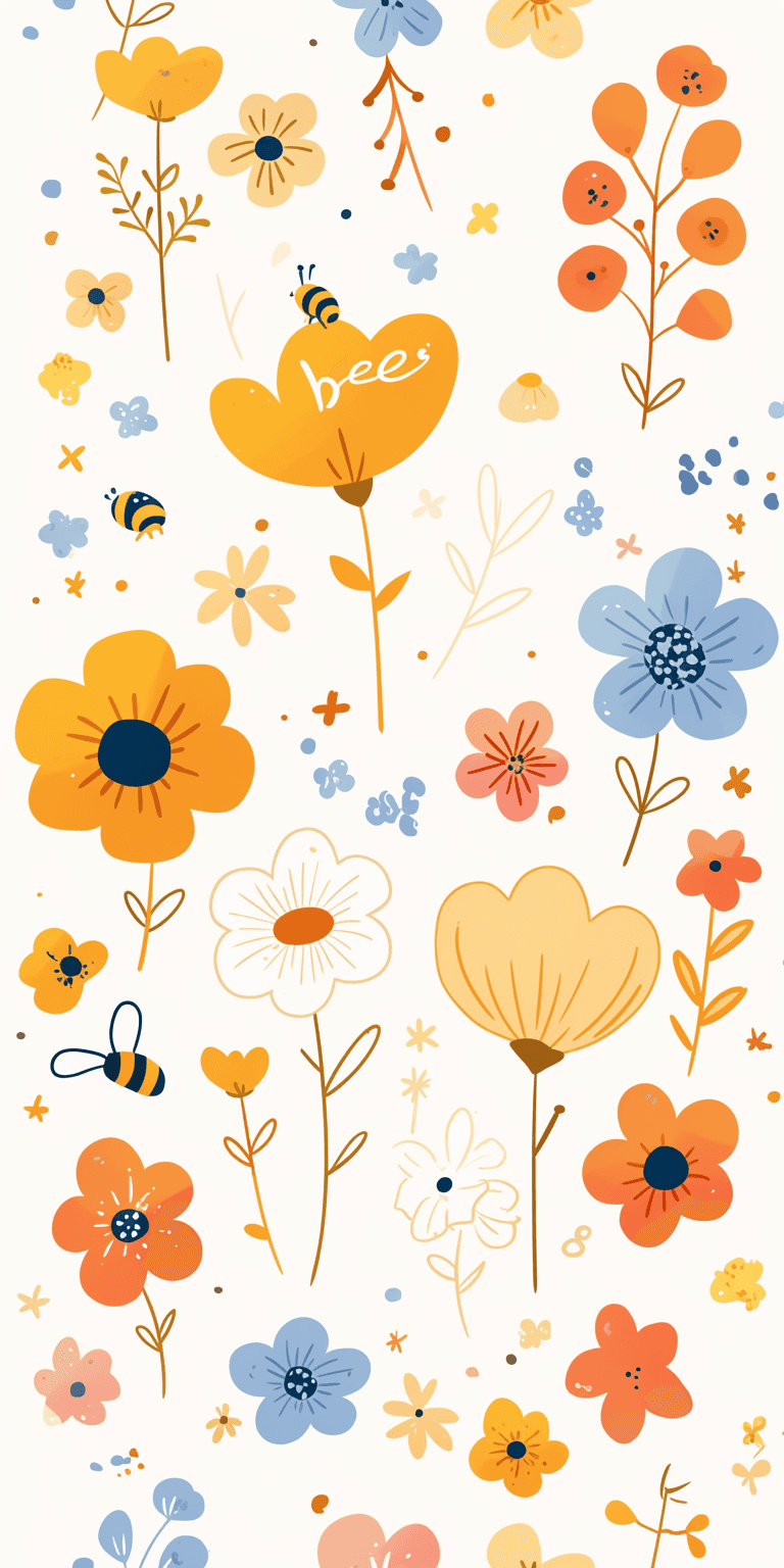 Fresh Bloom Shade original repeating artwork