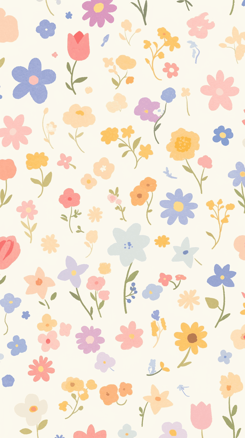 Fresh Bloom Path original repeating artwork