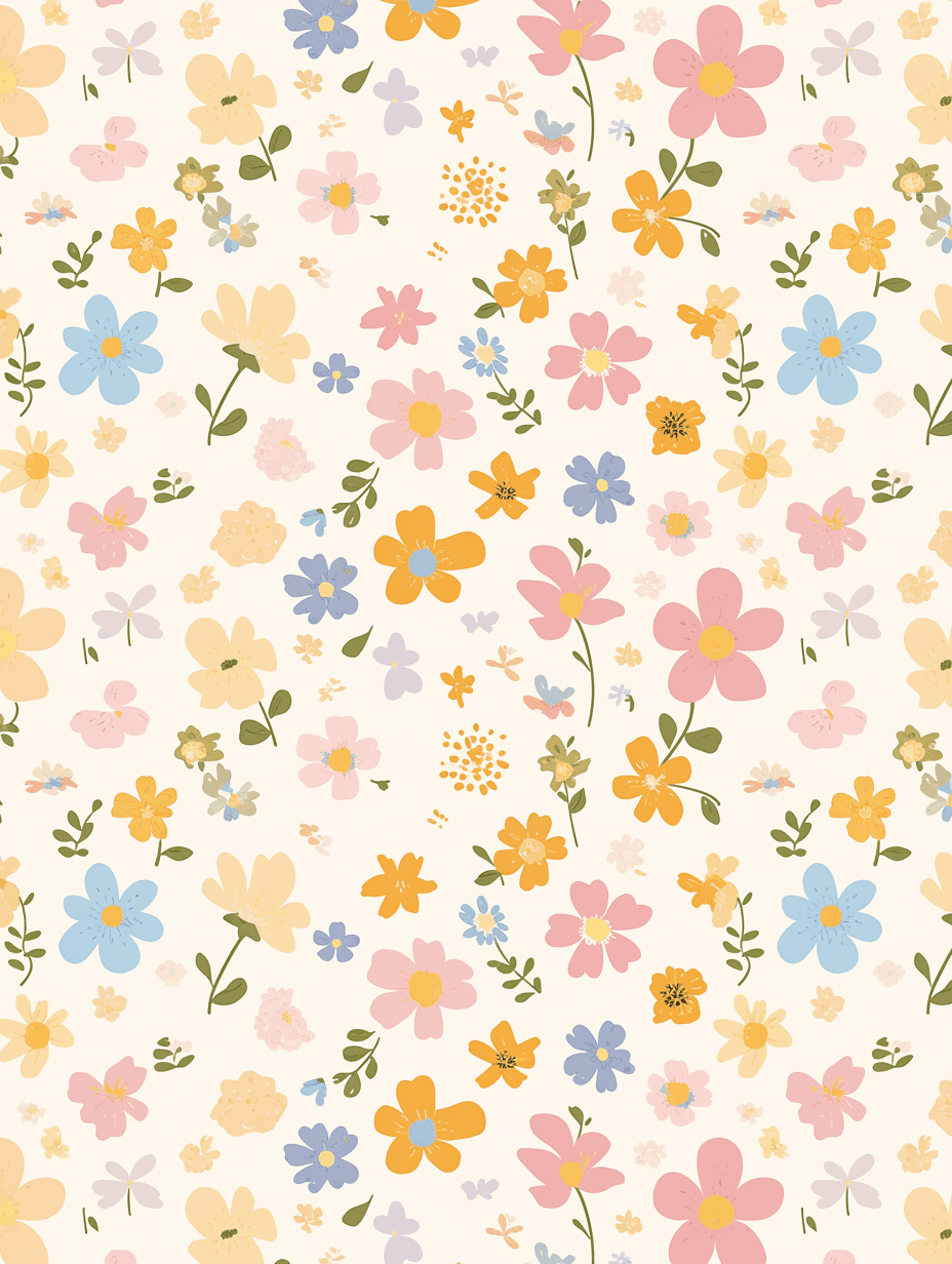 Fresh Bloom Rhythm original repeating artwork