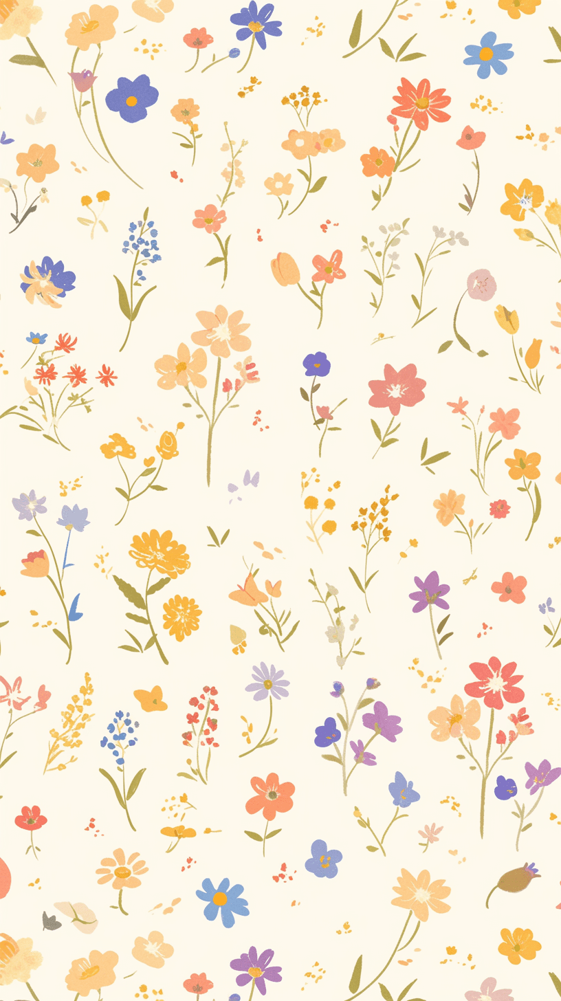 Fresh Bloom Flare original repeating artwork