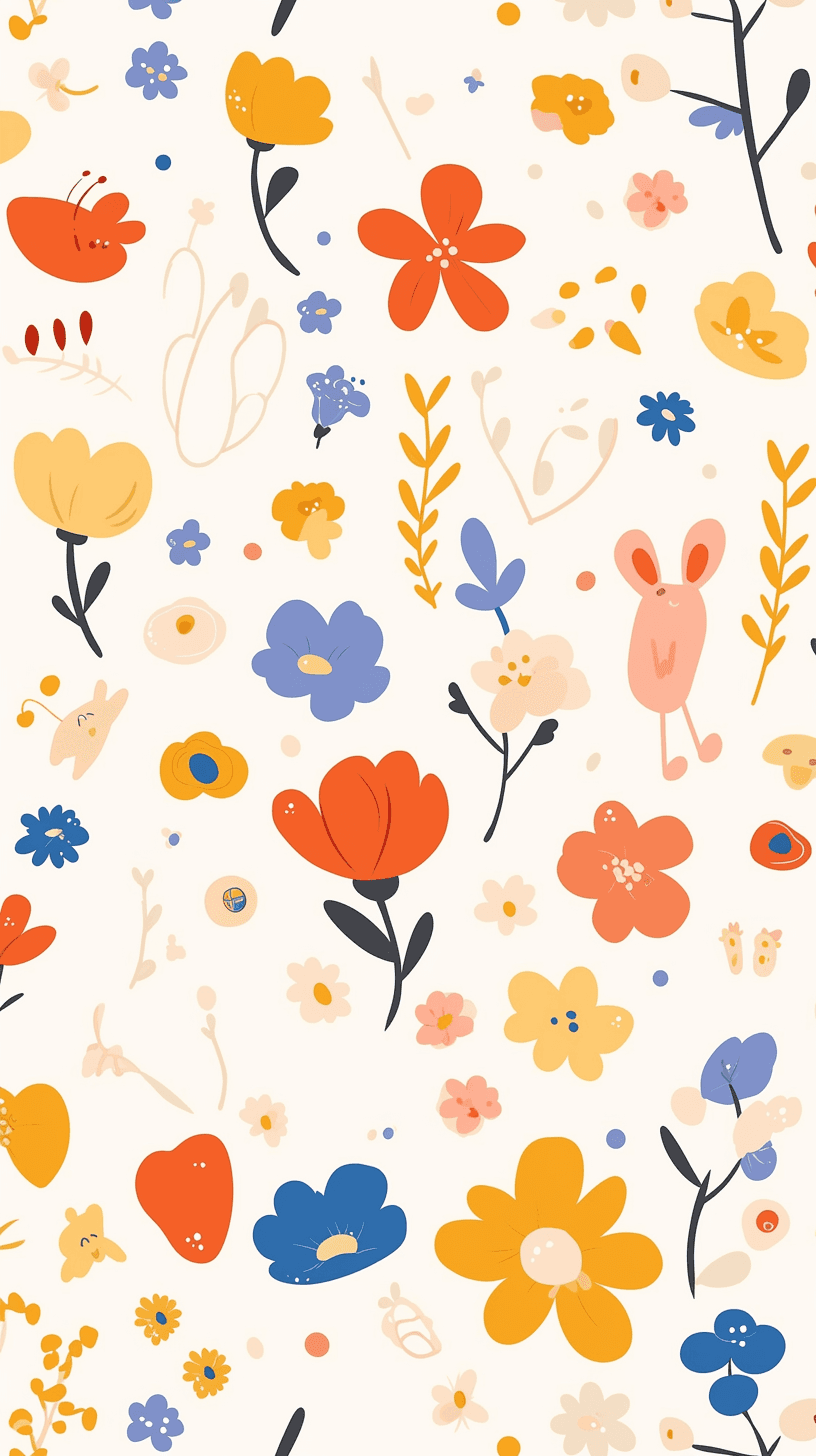 Fresh Bloom Road original repeating artwork