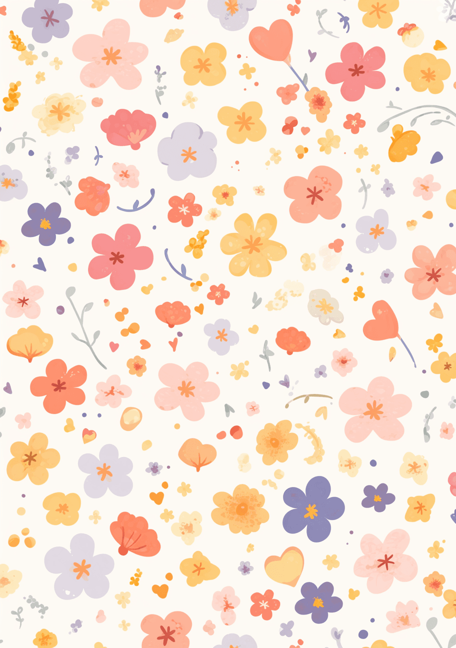Fresh Bloom Autumn original repeating artwork