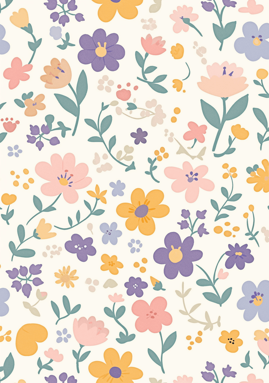 Fresh Bloom Ride original repeating artwork