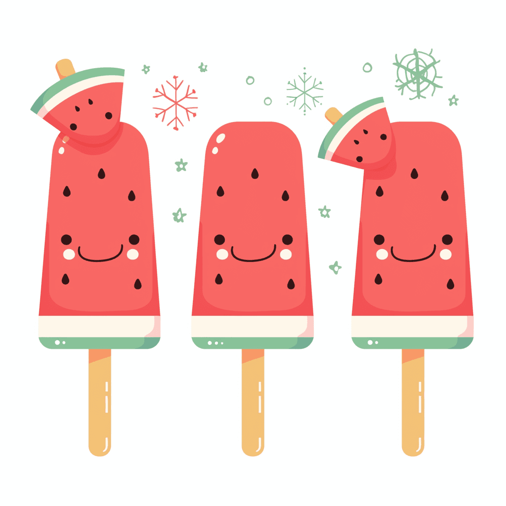 Watermelon Zip original repeating artwork