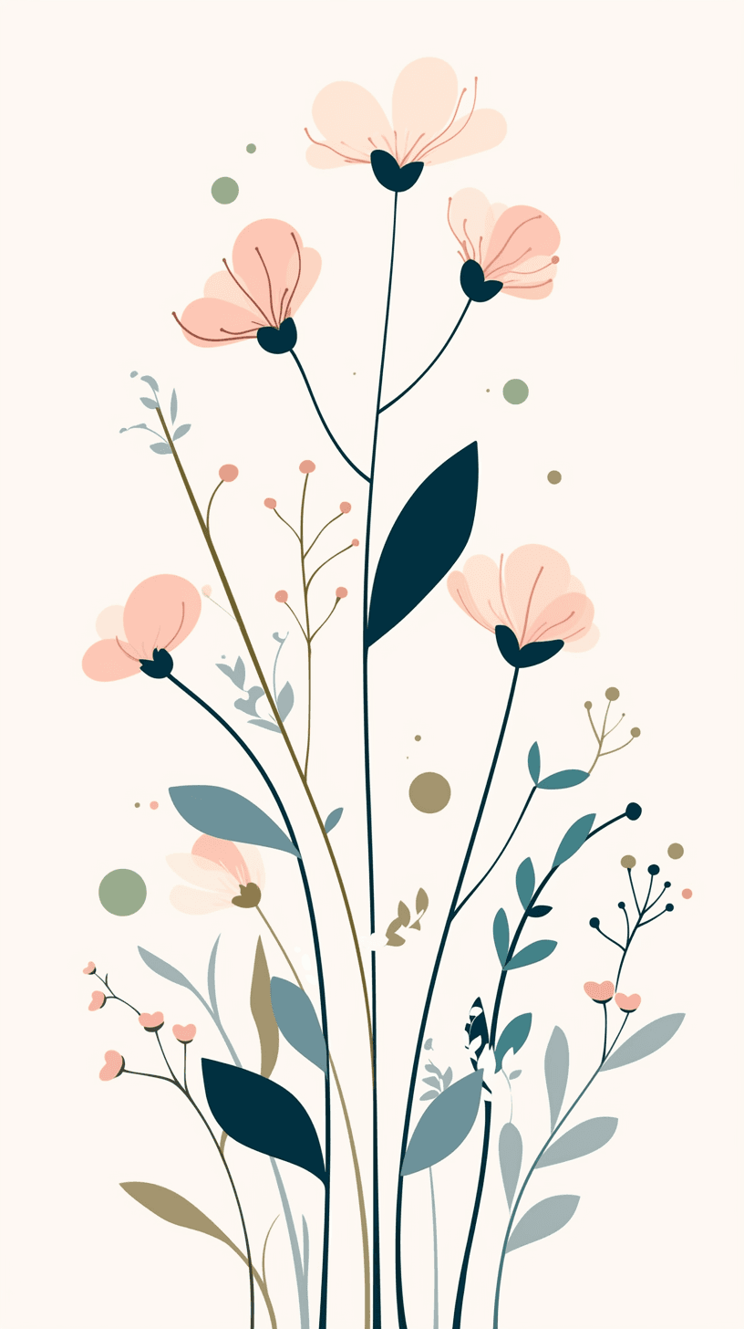 Fresh Bloom Spin original repeating artwork