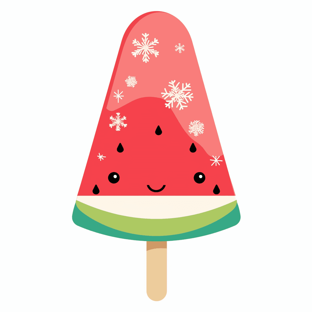 Watermelon Slide original repeating artwork
