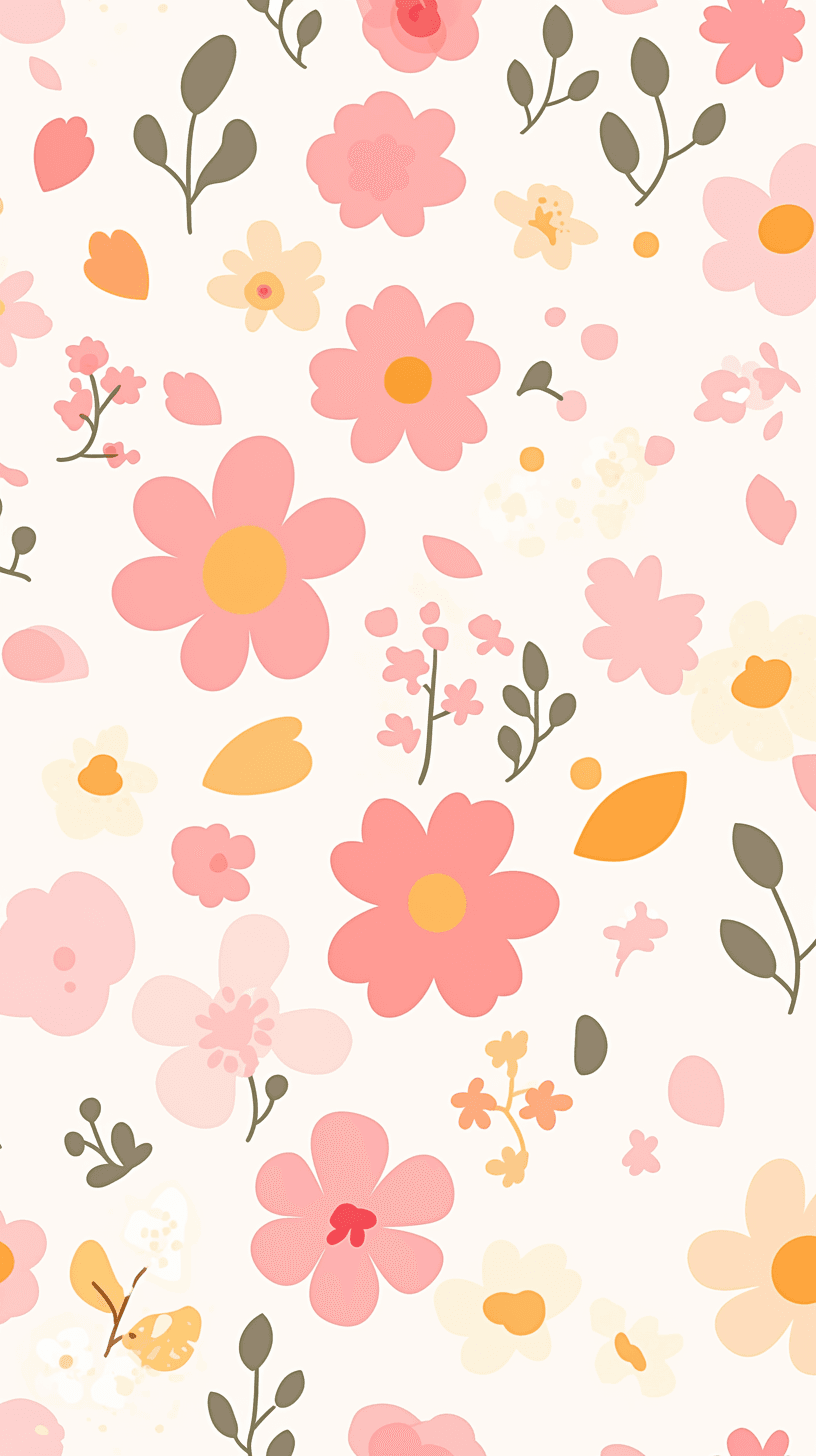 Fresh Bloom Dawn original repeating artwork