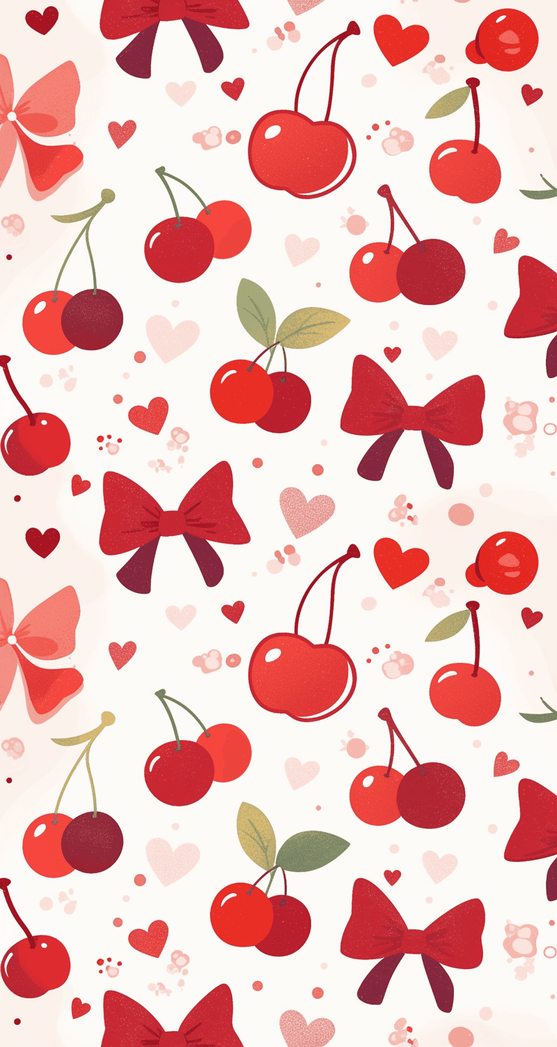 Fresh Cherry Jam original repeating artwork