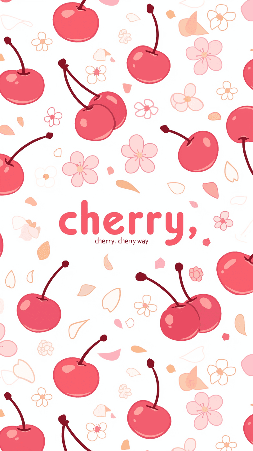 Fresh Cherry Crew original repeating artwork