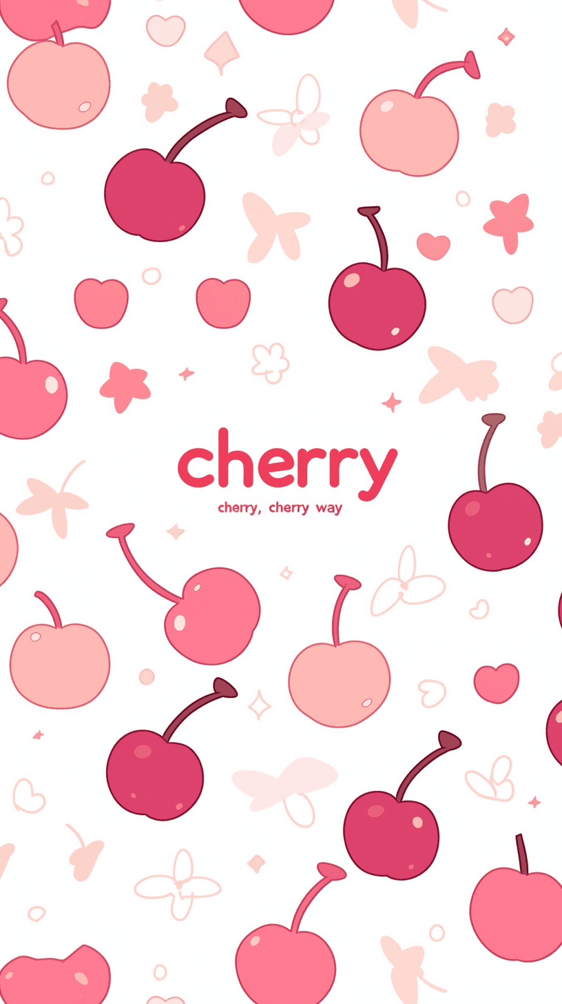 Fresh Cherry Groove original repeating artwork