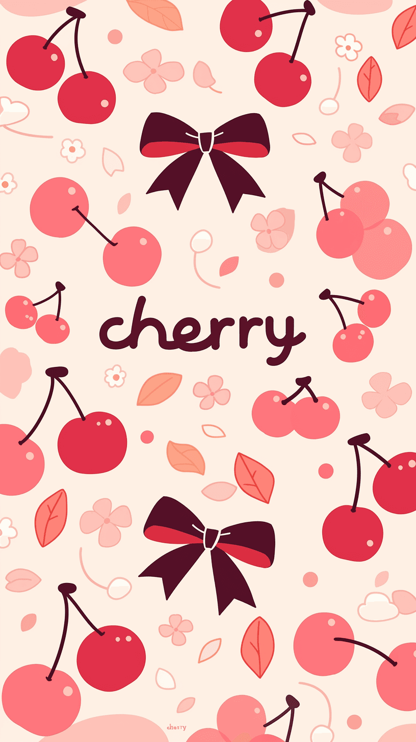 Fresh Cherry Tune original repeating artwork