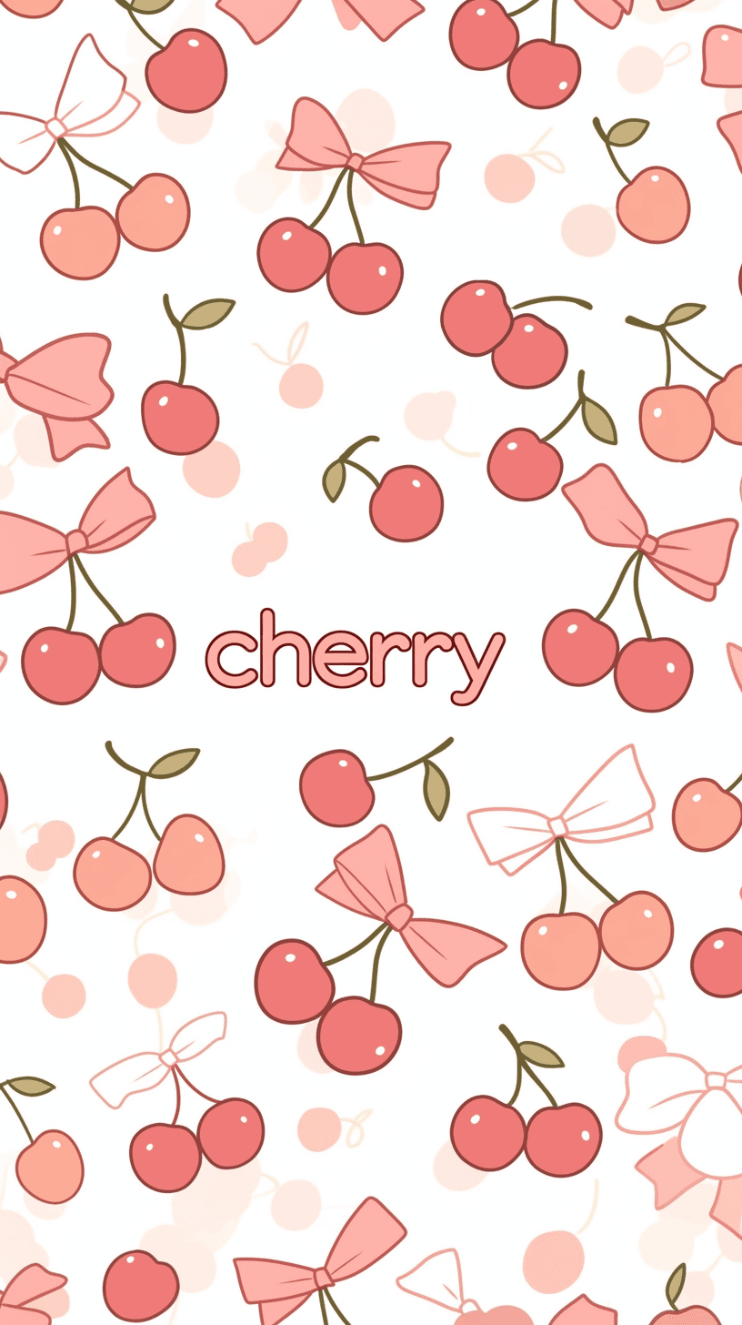 Fresh Cherry Squad original repeating artwork