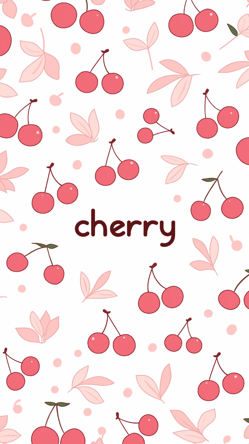 Fresh Cherry Fair original repeating artwork