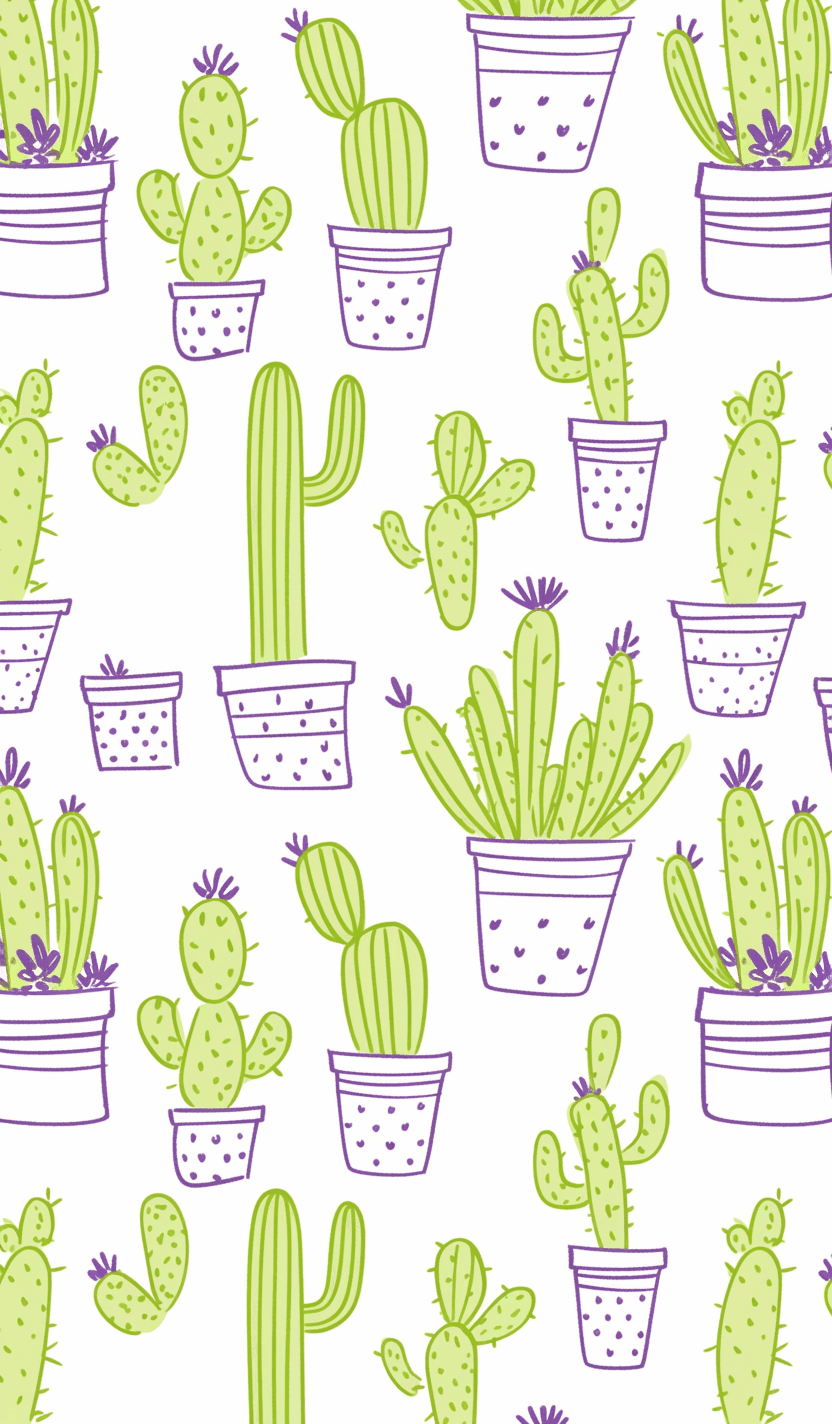 Fresh Cactus Team original repeating artwork