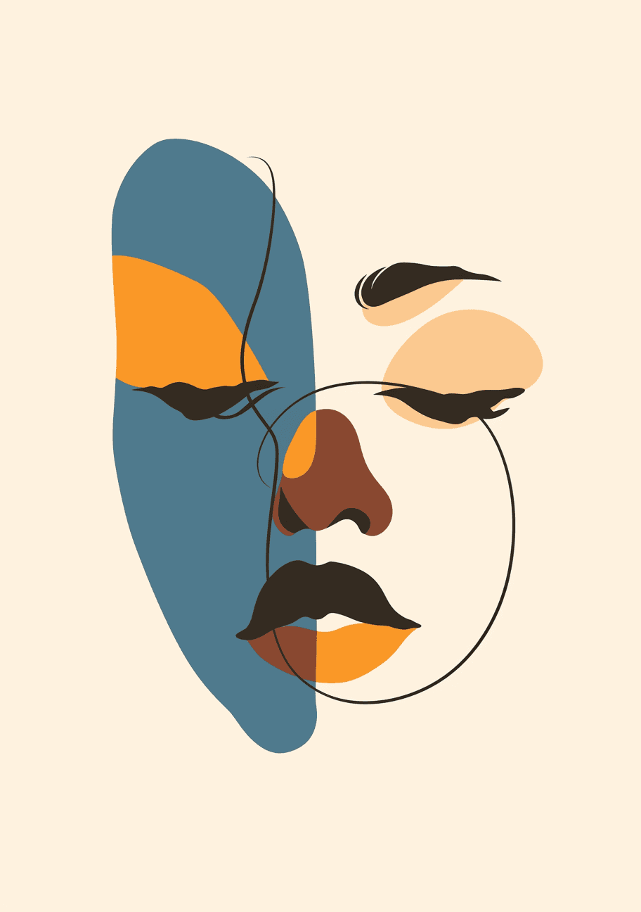 Abstract Figure 007 original repeating artwork