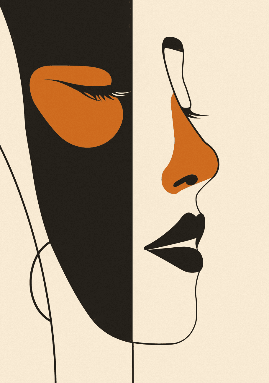 Abstract Figure 075 original repeating artwork
