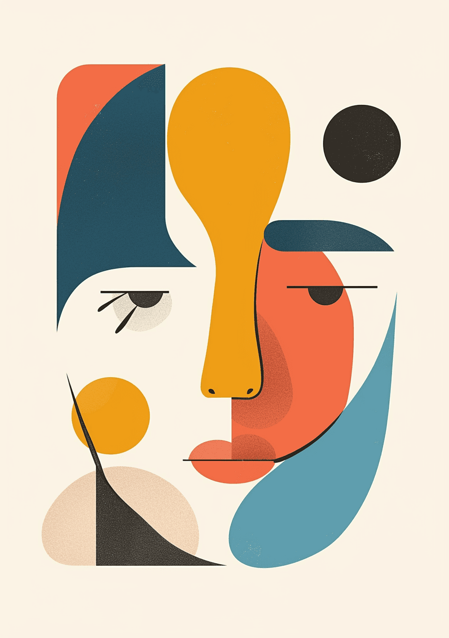 Abstract Figure Avenue original repeating artwork