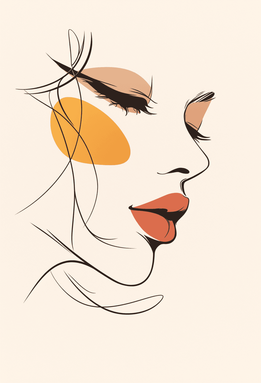 Abstract Figure Dusk original repeating artwork